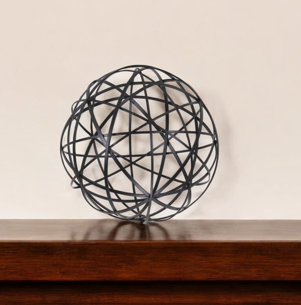 Black Metal Wire Decorative Sculpture