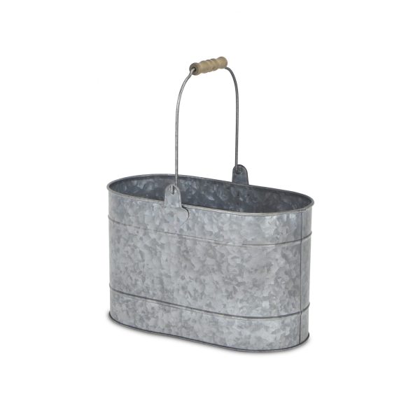 Farmhouse Galvanized Metal Bucket - Image 2