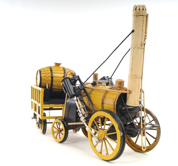 c1829 Yellow Rocket Steam Engine Model Sculpture - Image 3