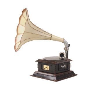 c1911 HMV Gramophone Built to Scale Model Sculpture