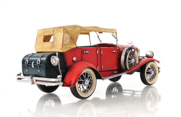 c1933 Vintage Red Duesenberg Model J Sculpture - Image 3