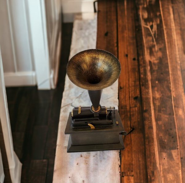 c1901 Edison Standard Phonograph Replica Sculpture - Image 3
