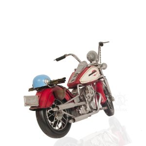 Red Harley Davidson Motorcycle Sculpture