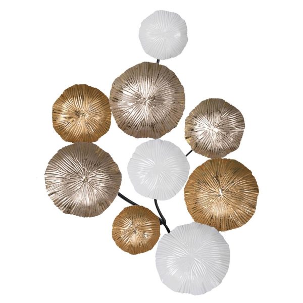 Retro Modern 24" Metallic Metal Wall Art - Image 2