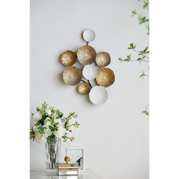 Retro Modern 24" Metallic Metal Wall Art - Image 3