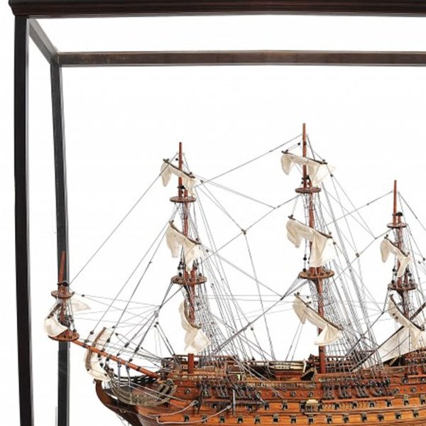 69" Wood Brown San Felipe Large Floor Display Boat Hand Painted Decorative Boat - Image 3