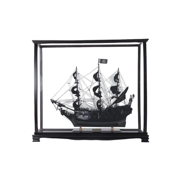 32" Black Black Pearl Pirate Medium Display Case Boat Hand Painted Decorative Boat - Image 2