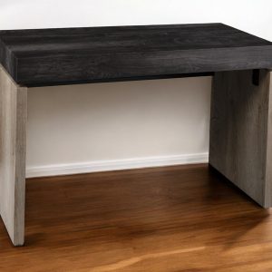 45" Black and Brown Writing Desk