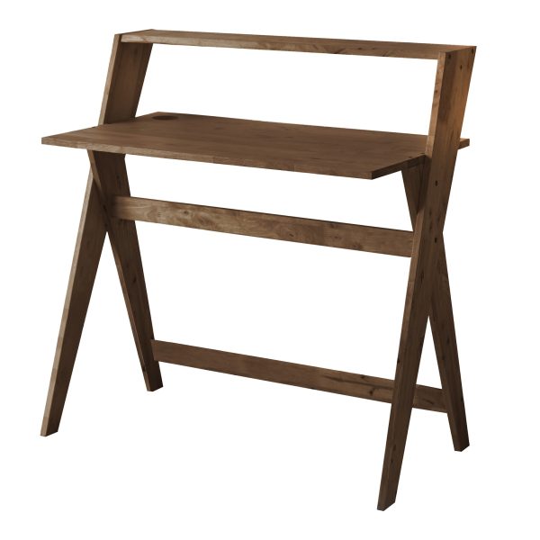 20" Espresso Wood Writing Desk - Image 3