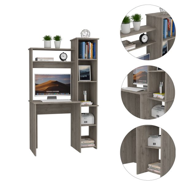40" Light Gray Computer Desk - Image 3