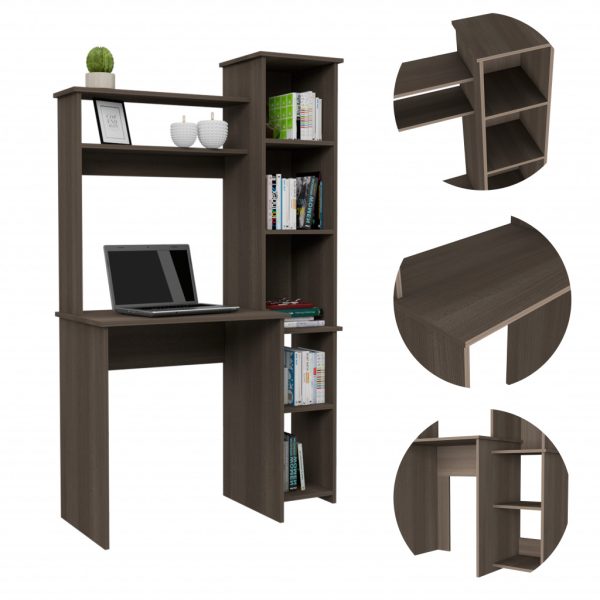 40" Gray Computer Desk - Image 3