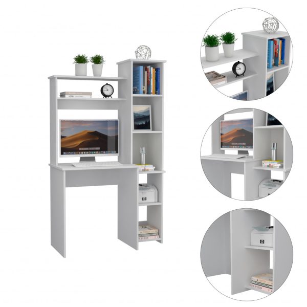 40" White Computer Desk - Image 3