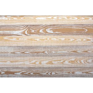 5" x 48" Thermo Treated Natural Brown and Whitewash Wood Wall Plank Set