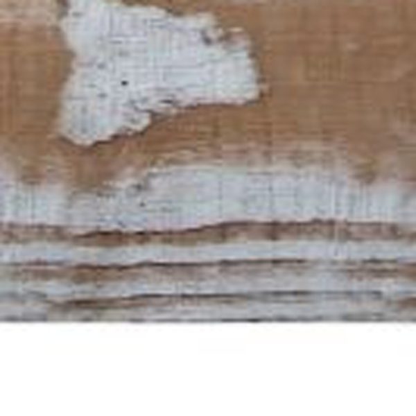5" x 48" Thermo Treated Natural Brown and Whitewash Wood Wall Plank Set - Image 3