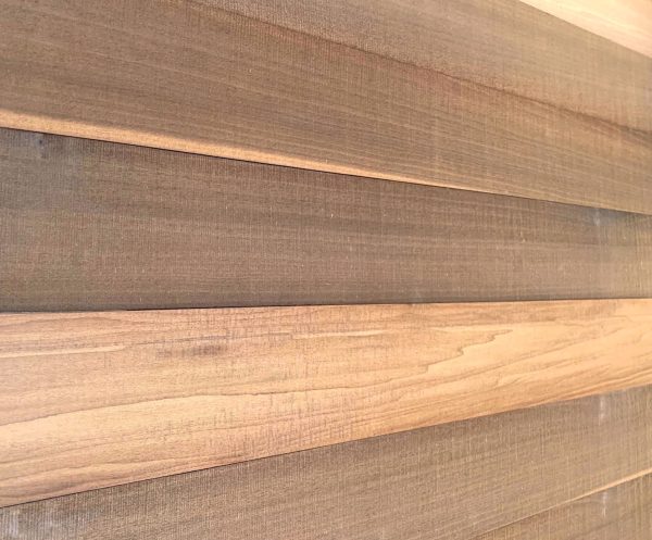 5" x 48" Thermo Treated Brown Rustic Wood Large Wall Plank Set