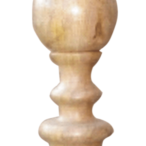 29" Natural Floor Solid Wood Candle Holder