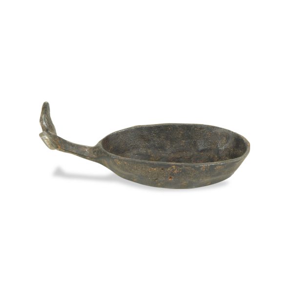 2" Bronze Iron Tabletop Dish Candle Holder - Image 3