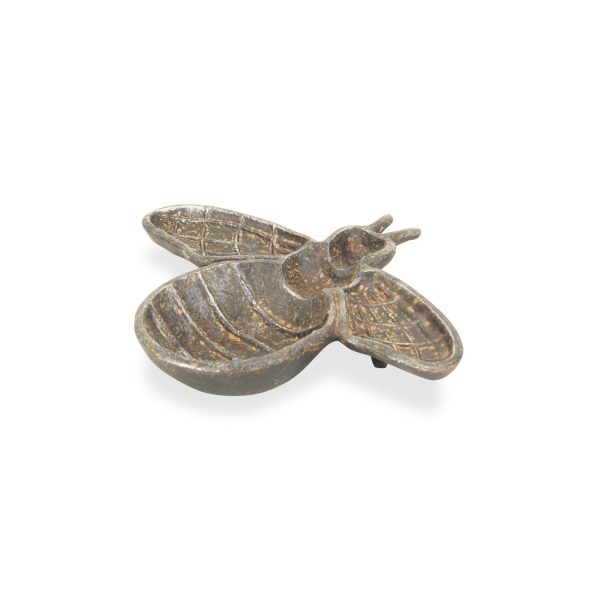 8" Gray Bumble Bee Metal Handmade Tray - Image 3