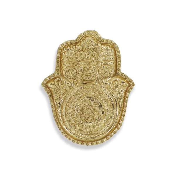 5" Gold Novelty Metal Handmade Tray - Image 2