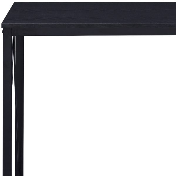 35" Black Writing Desk - Image 3