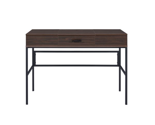 42" Brown and Black Writing Desk - Image 3