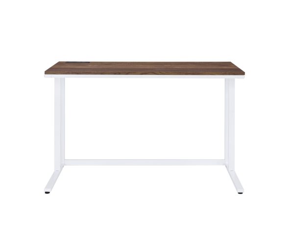 47" Brown and White Writing Desk - Image 3