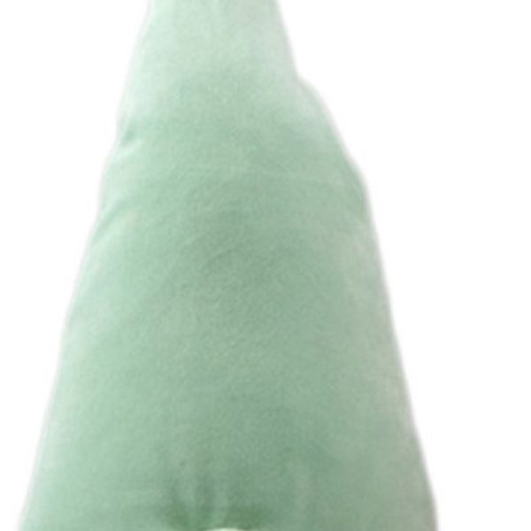 22" Green and White Fabric Standing Gnome - Image 3