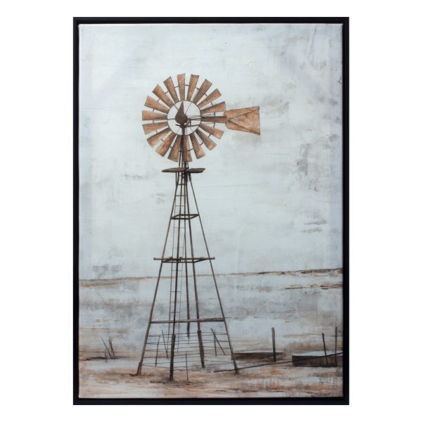 28" X 20" Black Brown and White Wood Framed Art - Image 2