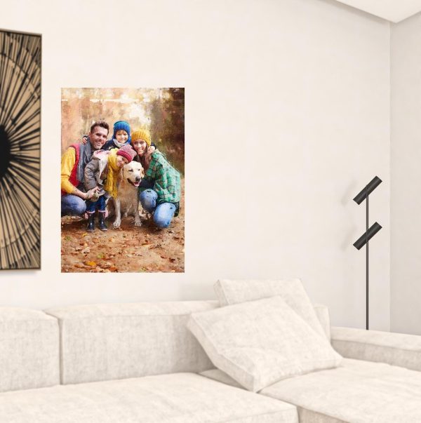 Black and White Fabric Wall Decor - Image 2