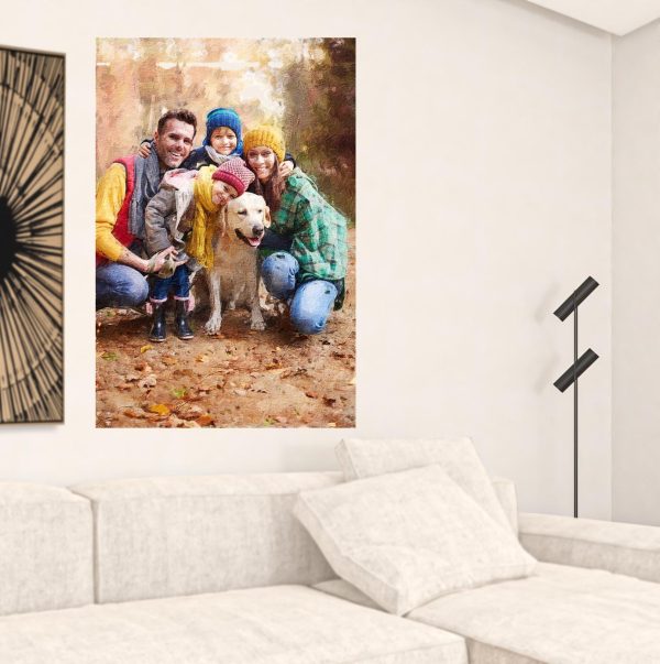 Black and White Fabric Wall Decor - Image 2