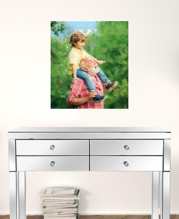 Black and White Fabric Wall Decor - Image 2