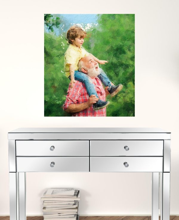 Black and White Fabric Wall Decor - Image 2
