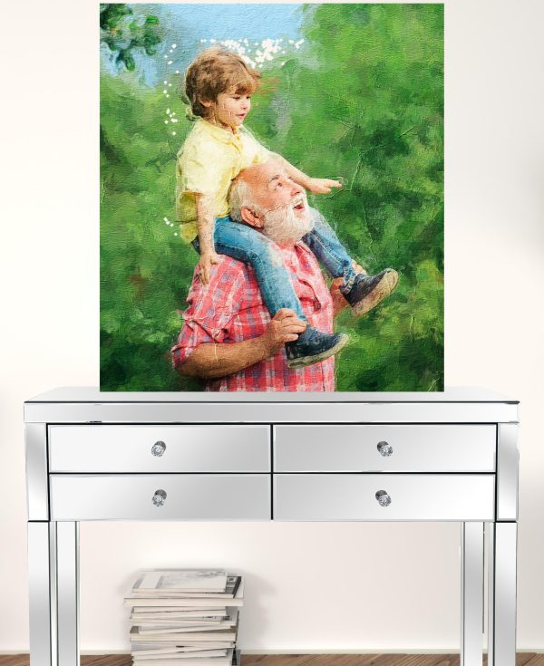 Black and White Fabric Wall Decor - Image 2