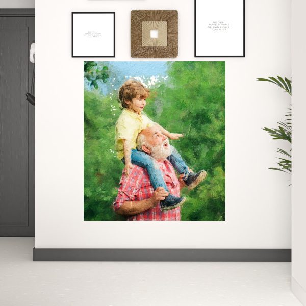 Black and White Fabric Wall Decor - Image 2