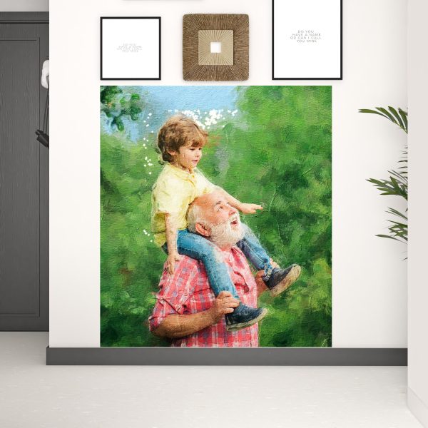 Black and White Fabric Wall Decor - Image 2