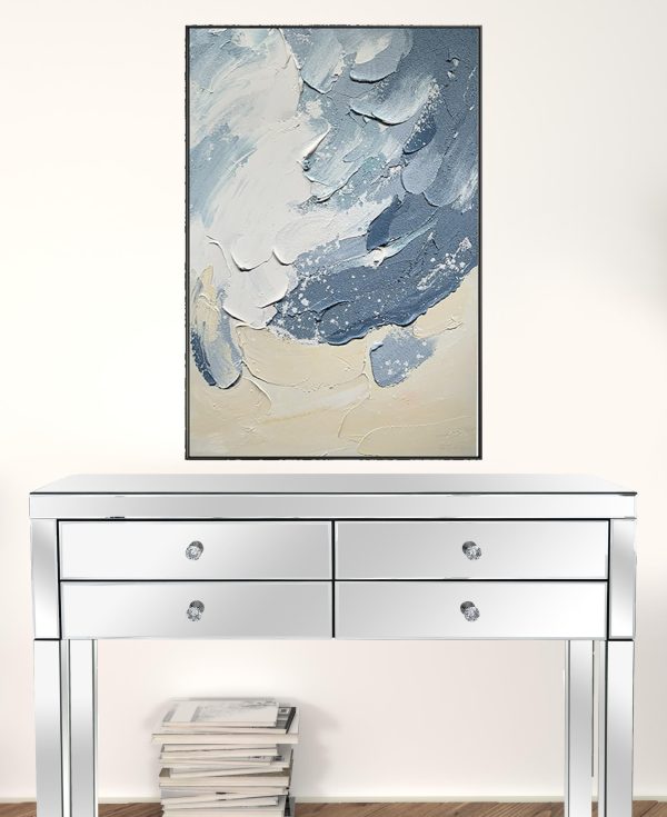 Black and White Fabric Airplane Wall Decor - Image 3