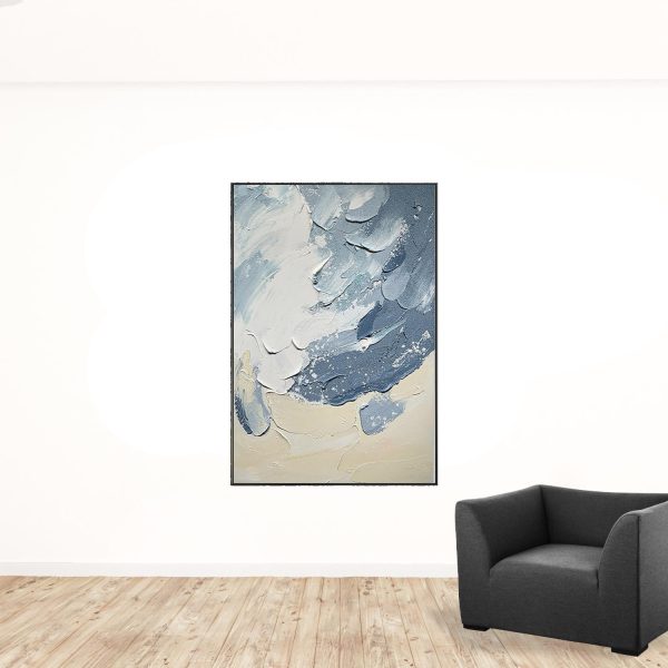 Black and White Fabric Airplane Wall Decor - Image 3