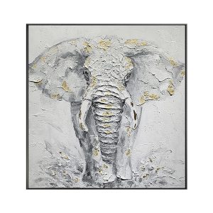 Black and White Fabric Elephant Airplane Wall Decor