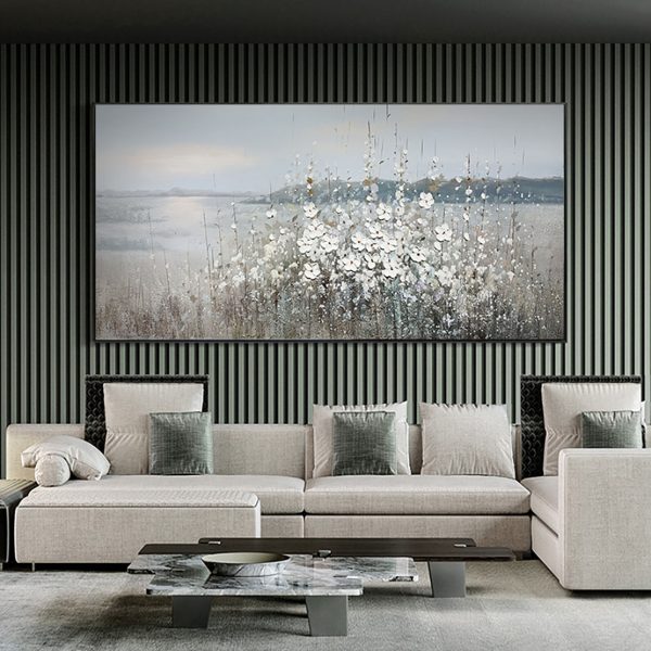 Black and White Fabric Airplane Wall Decor - Image 3