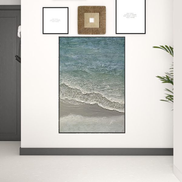 Black and White Fabric Airplane Wall Decor - Image 2