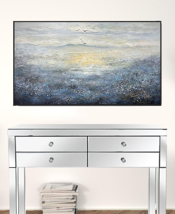 Black and White Fabric Airplane Wall Decor - Image 2