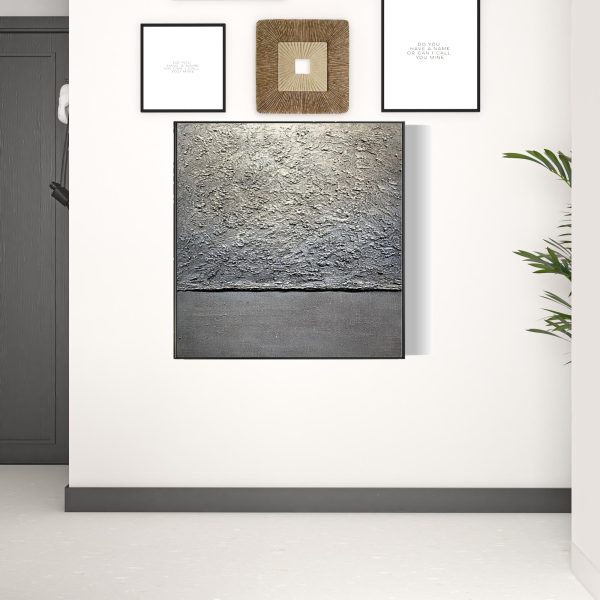 Black and White Fabric Airplane Wall Decor - Image 2
