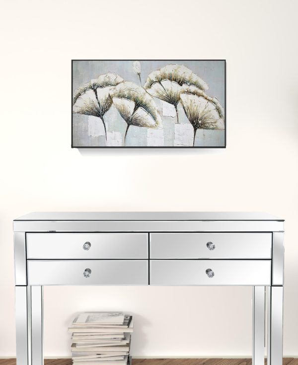 Black and White Fabric Airplane Wall Decor - Image 3