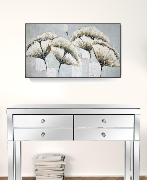 Black and White Fabric Airplane Wall Decor - Image 3