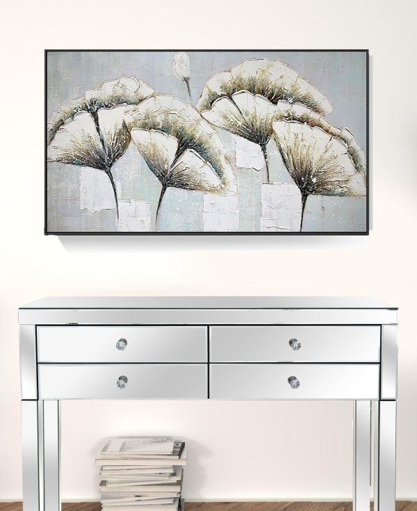 Black and White Fabric Airplane Wall Decor - Image 3