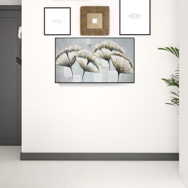Black and White Fabric Airplane Wall Decor - Image 3