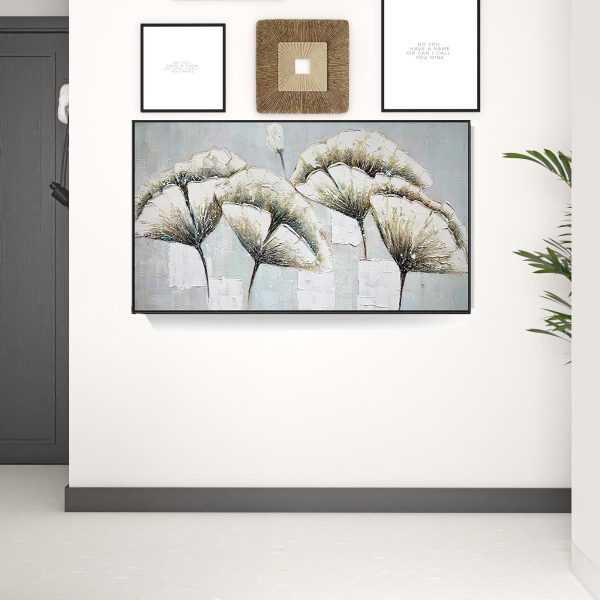 Black and White Fabric Airplane Wall Decor - Image 3