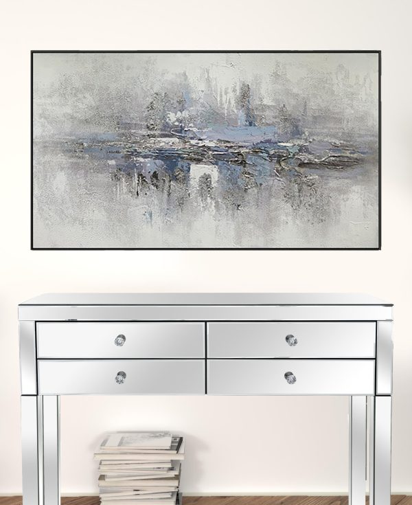 Black and White Fabric Airplane Wall Decor - Image 2