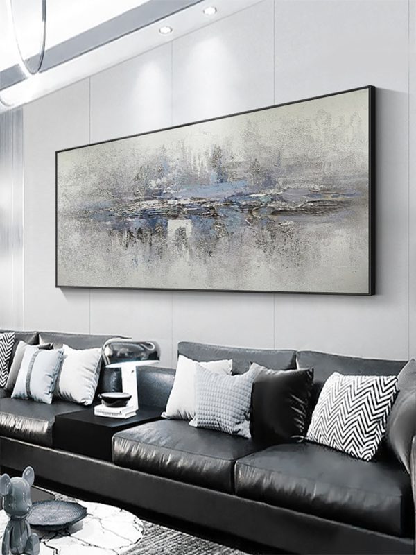 Black and White Fabric Airplane Wall Decor - Image 3