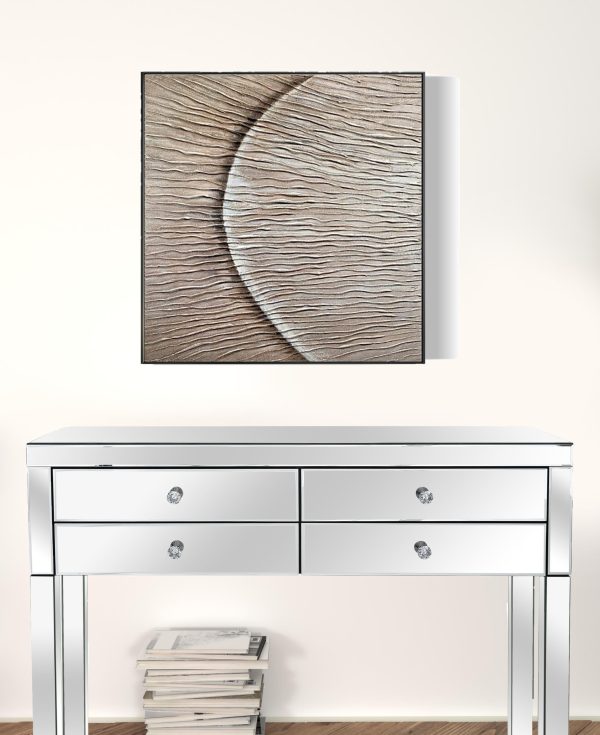 Black and White Fabric Airplane Wall Decor - Image 2